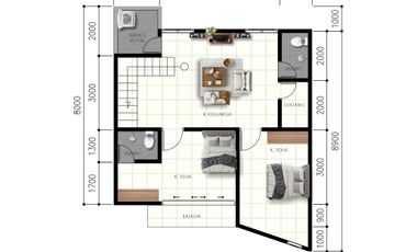 Nogotirto, 2 Lantai, Type 117, Harga 1,7M