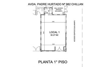 Local Comercial en Venta en Local 50 m² con Baño – Frente Colegio Padre Hurtado, Quilamapu