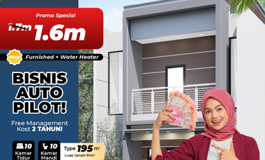 Dijual Rumah Kost Eksklusif 10 Kamar Sebelah Fakultas Kedokteran UMM