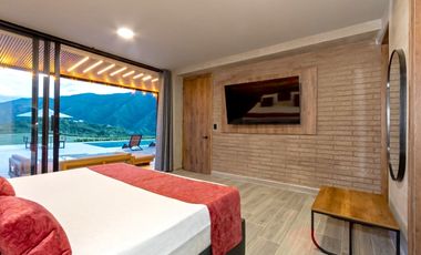 Venta Casa Finca Sopetrán, privada, lujosa, piscina, vista de ensueño.