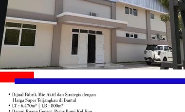 Dijual Pabrik Mie Aktif dan Strategis di Yogyakarta