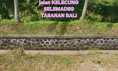 Jual TANAH view Sungai dan Sawah, dkt pantai KELECUNG Tabanan Bali
