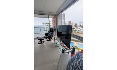 “En venta exclusivo departamento frente al mar en Manta 3 habitaciones