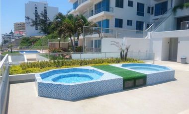 “En venta exclusivo departamento frente al mar en Manta 3 habitaciones