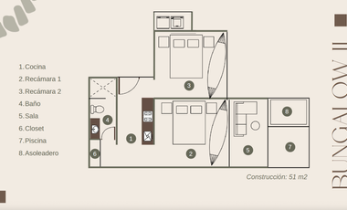 Casa(Bungalow II) en Venta en Aldea Kanté, Hunucmá