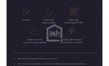 Bodega en Arriendo,  sector Llanogrande, sector Tablazo, Via Porvenir.