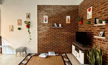 dijual rumah di bantul 2 lantai full furnished dalam cluster wiyoro