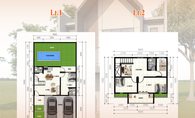 Yasmin Purbyan, Gentan, Rumah 2 Lantai Model Scandinavian Kekinian