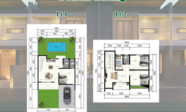 Rumah 2 Lantai Kontemporer di Purbyan, Gentan - Luas & Fungsional