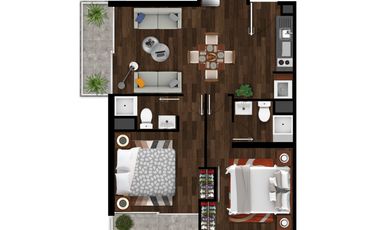 VENTA Departamentos Nuevos 2 Suites, Metro Conchalí