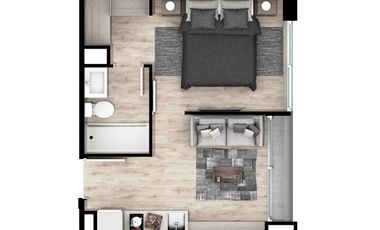 VENTA Departamento de 1D1B, Coventry, Ñuñoa