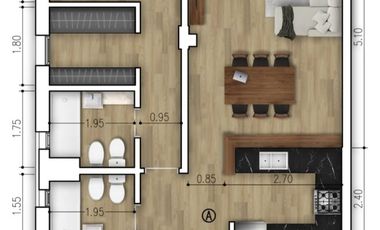VENTA DEPARTAMENTO 2 DORMITORIOS SAN LORENZO