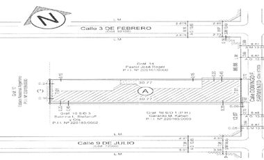 Oportunidad. Excepcional terreno en venta - Sarmiento / 9 de Julio