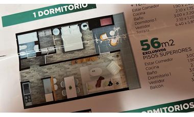 Tifón - Dpto 1 Dormitorio - Gdo Baigorria - Venta