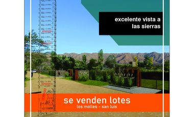 VENTA DE  LOTES DE CAMPO DE  EN LOS MOLLES - SAN LUIS