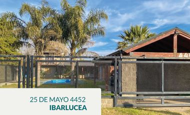 VENTA CASA SOBRE RUTA  IBARLUCEA. PISCINA. U$S105.000 OPORTUNIDAD