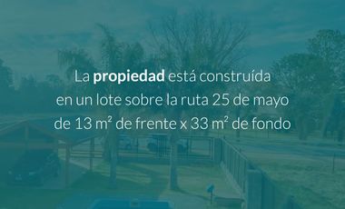 VENTA CASA SOBRE RUTA  IBARLUCEA. PISCINA. U$S105.000 OPORTUNIDAD