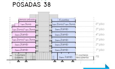 Departamento .2amb.Dr posadas al 100.Moreno