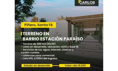 Lote en Estación Paraíso
