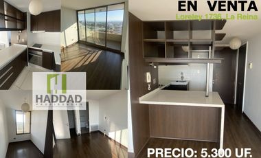 Estupendo y práctico departamento 2D/2B y Est. En venta en Metro Principe de Gales, La Reina.