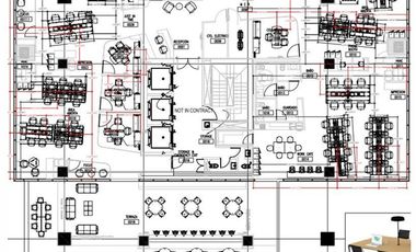 RENTA DE PISO COMPLETO PARA OFICINAS CON TERRAZA EN TORRE NATYVO JV.