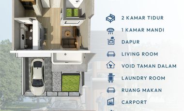 Rumah Modern Solobaru Dekat RS Indriati Bisa KPR