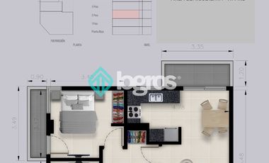 DEPARTAMENTO EN VENTA – FINANCIADO – 2 dormitorios - IES INFINITY