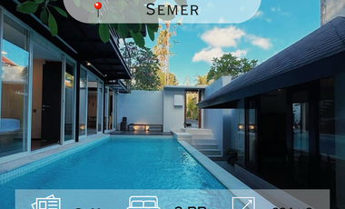 Dijual Villa Modern 2 Lantai Lokasi Semer, Badung Bali