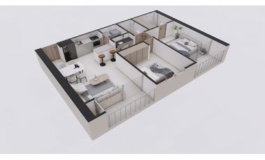 Apartamentos en venta - Edificio Cosmos 71m2