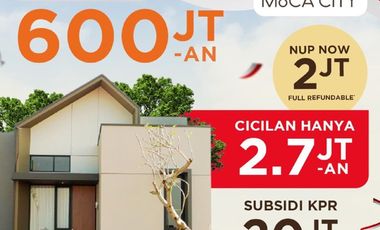 Perumahan Baru Môca City Sidoarjo, harga perdana, NUP 2 juta refundabl