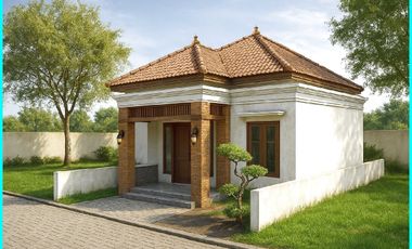 Tawangsari, Rumah 300 Jt-an Model Bali Style Dekat Bandara YIA