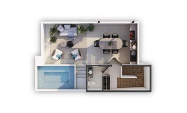 CASA EN VENTA EN PLAYA DEL CARMEN 3 HABITACIONES CON GYM, AREA DE YOGA, CANCHA PADEL