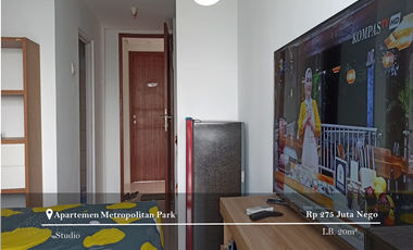 Dijual Apartement Metropolitan Park Type Studio Low Floor