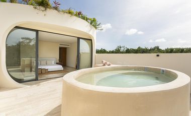 Casa en venta de 2 habitaciones en Tulum a pocos metros de la playa | Alberca y Spa