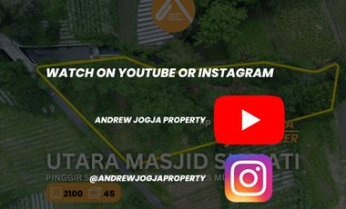 Jual Tanah Pinggir Sungai Utara Masjid Suciati Akses Mudah View Gunung