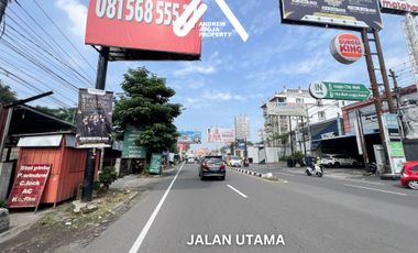 Jual Tanah Pinggir Jalan Magelang Pusat Komersil Dua Muka Depan JCM