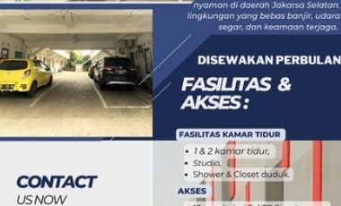 DiSewa Rumah Kontrakan Murah Jagakarsa Flat Jakarta Selatan