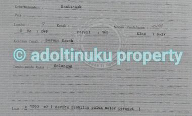 Tanah murah 1090 m² lebar muka 15 m di rambeanak, mungkid, magelang