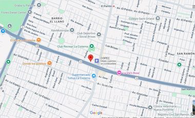 Excelente terreno en La Cisterna, caletera Américo Vespucio esquina con Gran Avenida