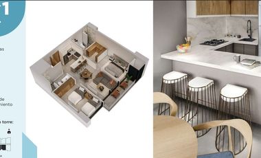 Traspaso de Departamento en Arena Domo en Santa Catarina.