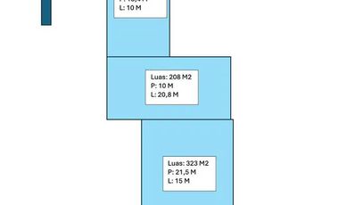 Tanah sewa Jatinegara dekat Tip top pondok bambu Jaktim