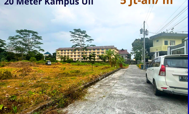 Tanah Samping Kampus UII Jogja, View Sawah dan Merapi