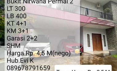 Dijual Rumah Mewah 2 lt di Bukit Nirwana Permai 2 Makassar