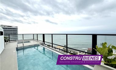 Departamento amoblado vista al mar Edif. Puerto Banús, Barbasquillo