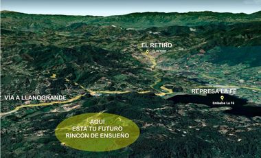 Venta lote parcelación Antioquia retiro fizebad represa bosque