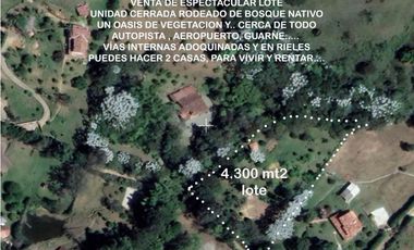 venta lote antioquia guarne autopista aeropuerto parcelación rebajado