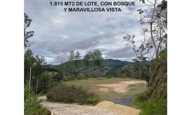 Venta lote Antioquia retiro parcelación vista bosque ganga rebajado