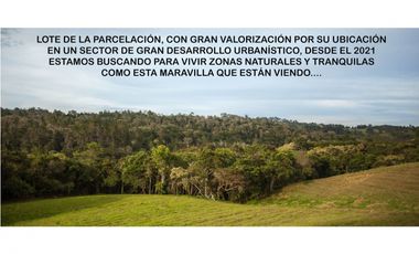 Venta lote Antioquia alto palmas variante no peaje parcelación bosque
