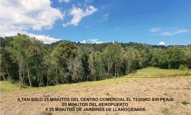 Venta lote Antioquia alto palmas variante no peaje parcelación bosque