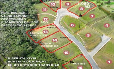 Venta lote Antioquia alto palmas variante no peaje parcelación bosque